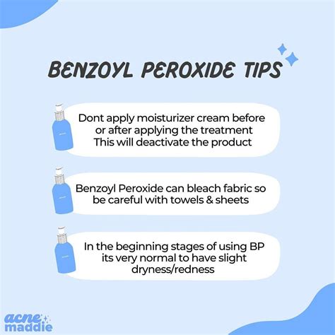 Tips for Using Benzoyl Peroxide