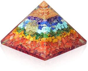Multiagate 7 Chakra Orgonite, Vastu Pyramid,Reiki Healing Pyramids ...