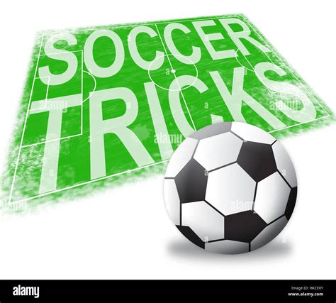 Soccer Tricks Pitch Football Skills 3d Illustration Stock Photo - Alamy