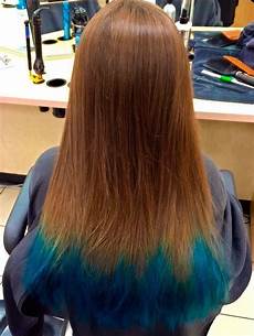 Blue Dip Dye Hair by 20 Dip Dye Hair Ideas Delight For All Blue Dip Dye Hair