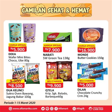 Promo Cemilan Sehat Alfamat