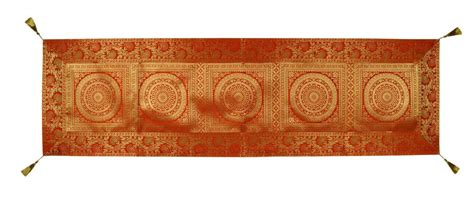 Buy Lal Haveli Rectangle Silk Decorative Table Runner for Wedding Gift ...