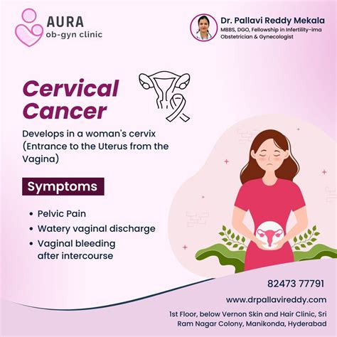 Aura Clinic | Dr.Pallavi Reddy M | 🌟 Understanding Cervical Cancer 🌟 Cervical cancer develops in ...