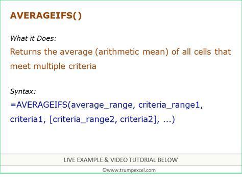 Image result for Array Function within an Averageifs