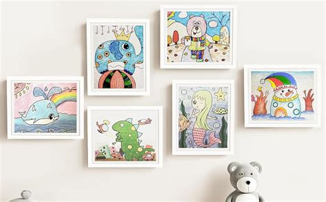 ABOUT SPACE Rectangular Kids Artwork Picture Frame-Front Opening ...