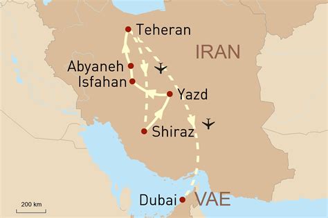 Map Of Dubai And Iran
