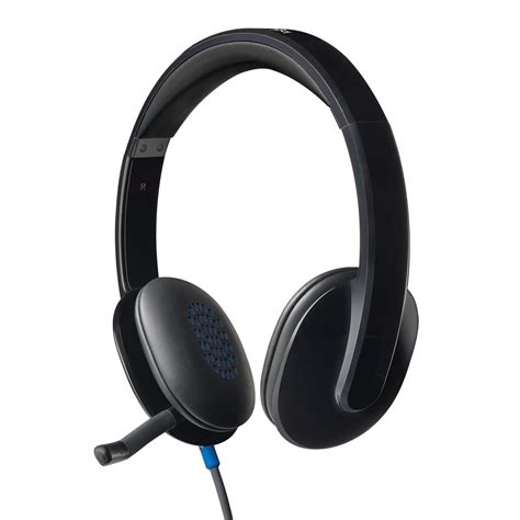 Logitech H540 Stereo Wired On Ear Headphones With Mic With Noise ...