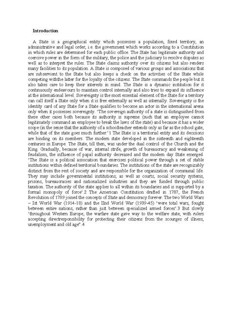 Purnasha +chumki - good notes for ir student. - Introduction A State is ...