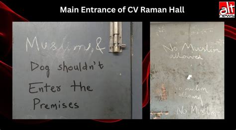‘No Dogs and Muslims’: ISI Kolkata Boys' Hostel Defaced With Hateful ...