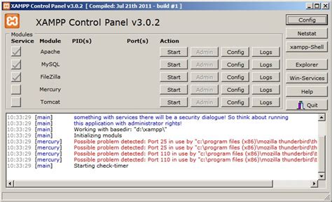 Xampp Control Panel Setup 的图像结果