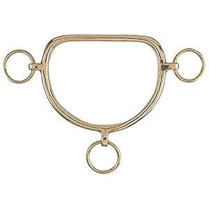 Buy Intrepid International Brass Chifney Straight Mouth Horse Bit ...