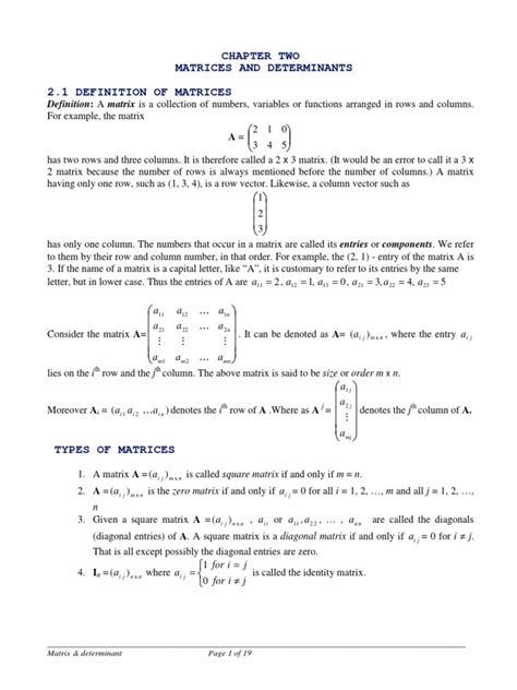 Image result for Matrices Chapter 2