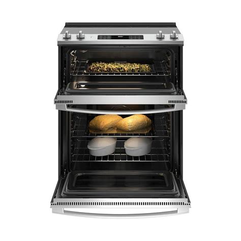 Buy 6.6 cu. ft. Slide-In Double Oven Electric Range with Steam Cleaning ...