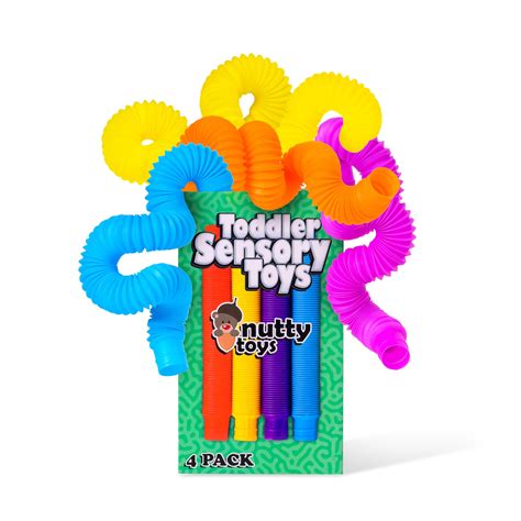 Buy NUTTY TOYS Stocking Stuffers for Kids & Toddlers | 4 Large Sensory ...
