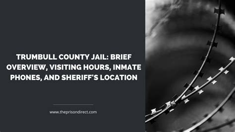 Trumbull County Jail: Brief Overview, Visiting Hours, Inmate Phones ...
