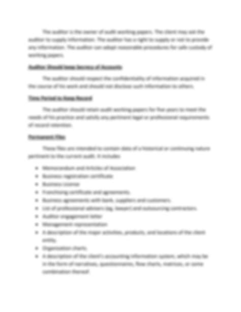 Image result for Auditing Working Paper Example