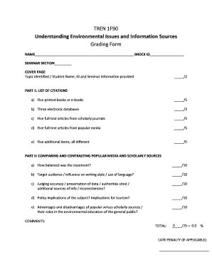Fillable Online brocku Understanding Environmental Issues and ...