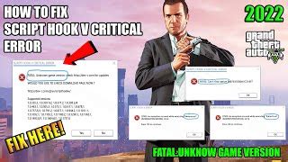 Image result for Script Hook V Error Unknown Game Version