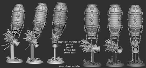 Exclusive Heavenly War Balloon Collection STL Product Bundle by Mini ...