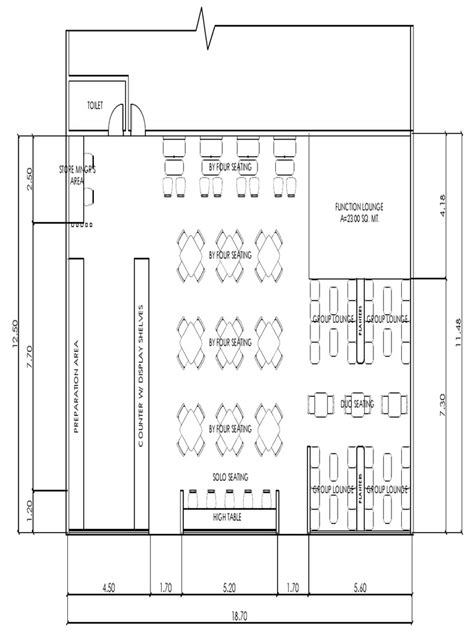 Layout Plan of a Computer Cafe 的图像结果