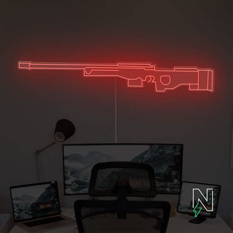 Buy AWM Gun Neon Sign Online at the Best Price | Neon Attack