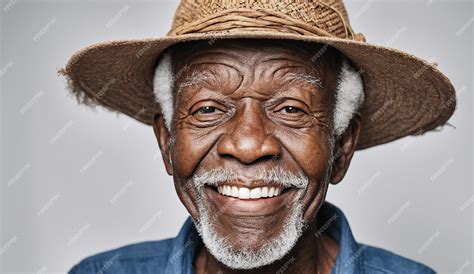 Premium Photo | Portrait of a senior old black african american man ...