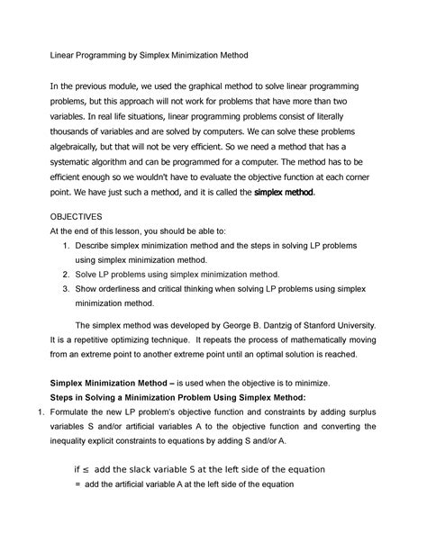 Minimization Problem with Simplex 的图像结果