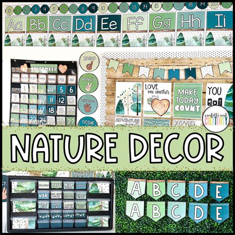 Nature Classroom Decor Bundle: Calming Teacher Resources (digital ...