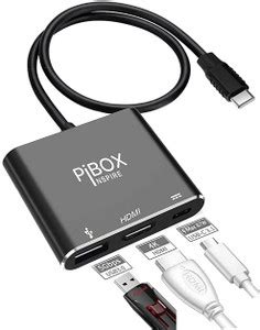 pibox india UsbC To HDMI Adapter, HDCP support, Aluminium, Type C To ...