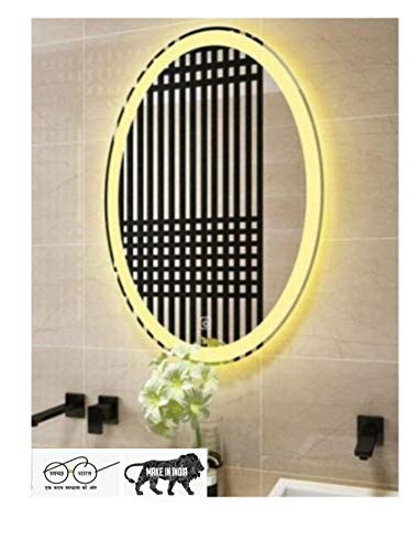 Buy HIMANS Led Mirror Beautiful Mirror Light Side Glow Oval Frosting ...