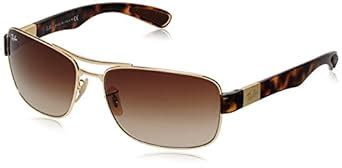 Buy Ray-Ban Rectangular Sunglasses (Gold) (RB3522|001/13|64) at Amazon.in
