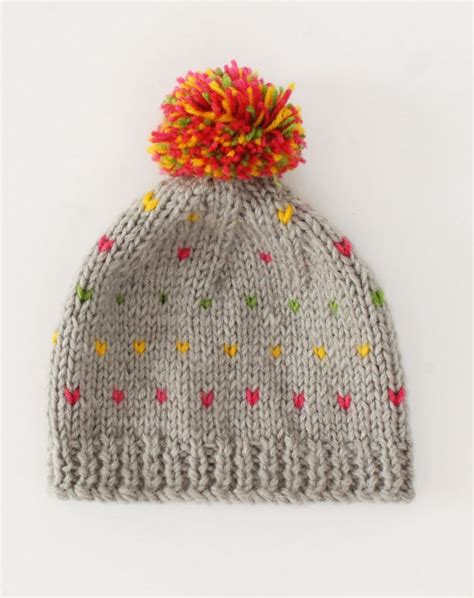 Woonie Handknitted Fair Isle Winter Hat - Grey