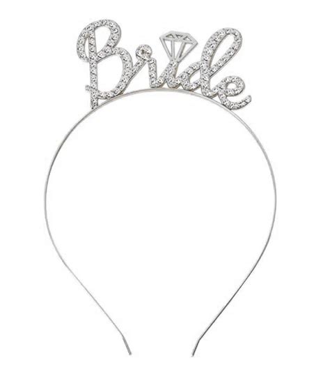 Gümüş Renkli Taşlı “bride” Gelin Tacı – El Yazısı Yazı Tipiyle - Lisinya