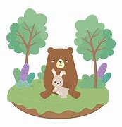 Image result for Bear and Rabbit Cartoon