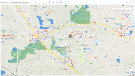 Olive Branch, Mississippi Map