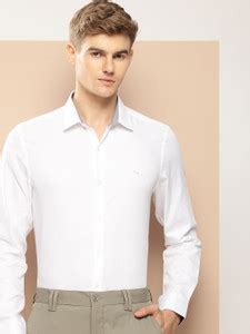 INVICTUS Men Self Design Formal White Shirt - Buy INVICTUS Men Self ...