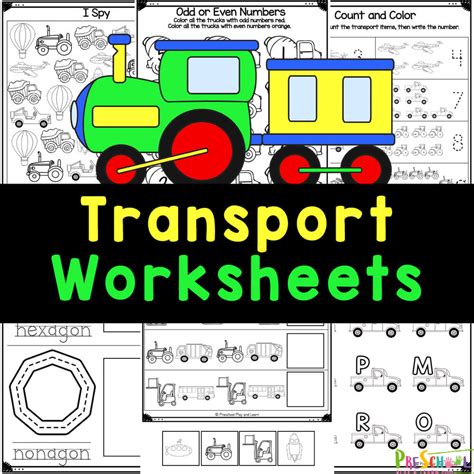 Transportation Worksheets for Preschoolers 的图像结果