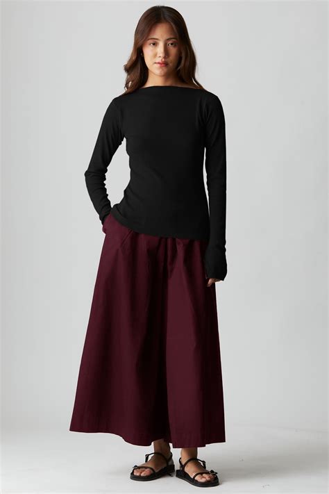 Relaxed Weekend Pants : Merlot – OZiSS