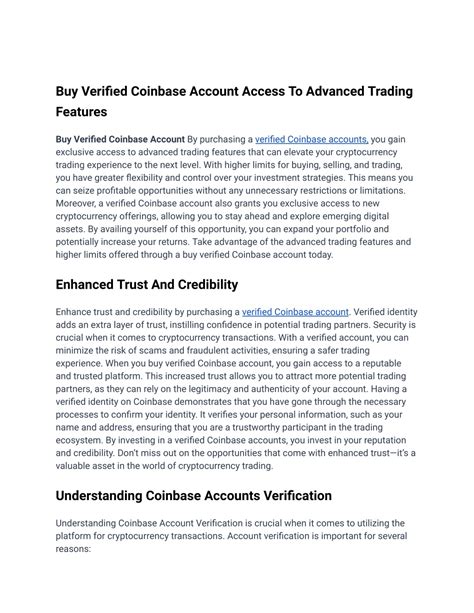 PPT - How To Buy Verified Coinbase Account In 2024 PowerPoint ...