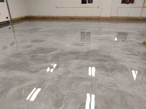 Silver Metallic Epoxy Floor System | Eco Advantage Painting