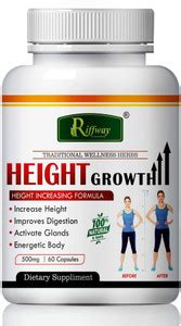Riffway Height Growth Herbal Solution For Body Growth Reduce Bones ...