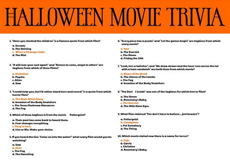 Halloween Theme Movie Trivia at Katheryn Timothy blog