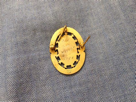 VTG-XVII CENTURY Colonial Dames GOLD FILLED Official INSIGNIA PIN ...