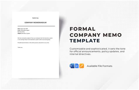 Image result for Formal Memo Format Example