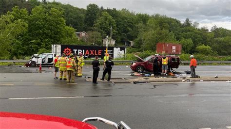 Several injuries and closure on Route 6 after multi-vehicle crash in ...