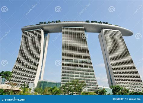 Architectural Design of Marina Bay Sands Singapore Stock Image - Image of integrated, resort ...