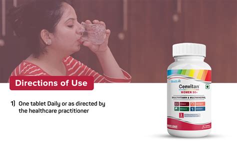 Healthvit Cenvitan Multivitamin For Women 50 Plus | With Iron ...