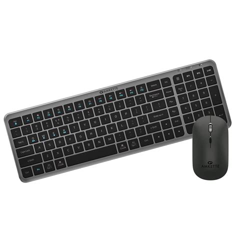 Wi-Key Max Multi Device Wireless Keyboard and Mouse – Amkette