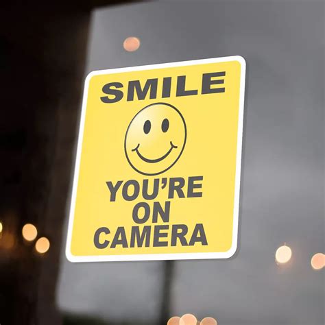 Smile Your On Camera Sticker