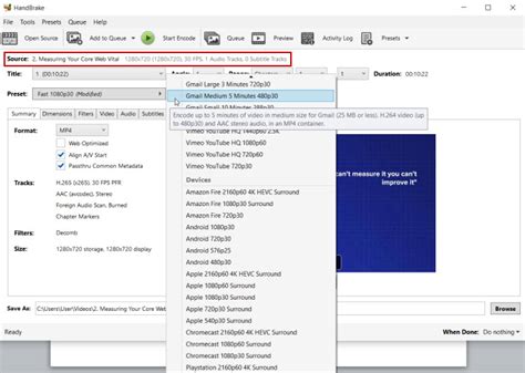 Image result for How to Reduce Video File Size Using Hand Brake